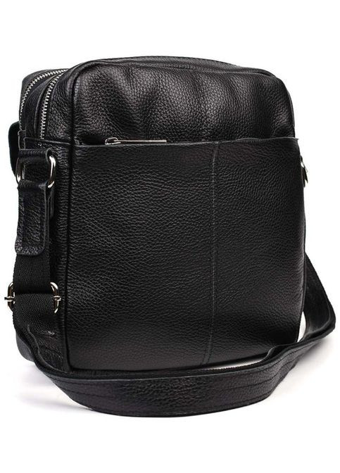 Сумка планшет через плечо мужская из натуральной кожи для телефона и для документов маленькая Черный 38066 TARWA (355245412)