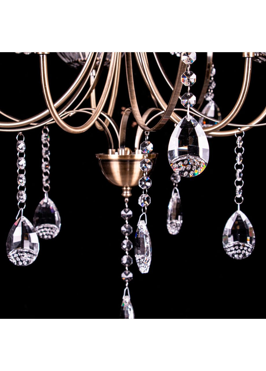 Класична кришталева люстра на ланцюзі на 5 лампочки NH4756/5/Ø640*H690/H950 No Brand (352229984)