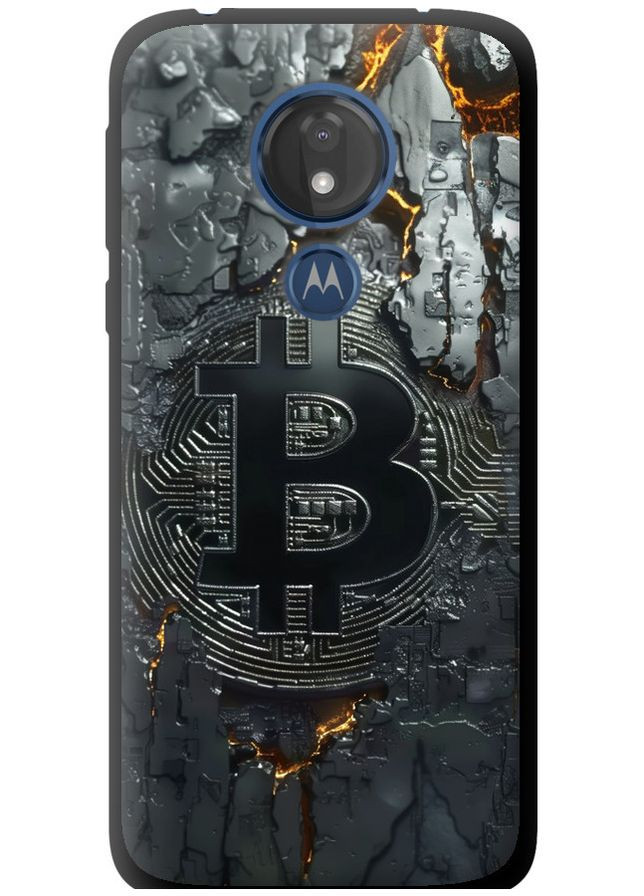 TPU чехол 'Раскаленный биткойн' для Endorphone Motorola Moto G7 Power (366340481)