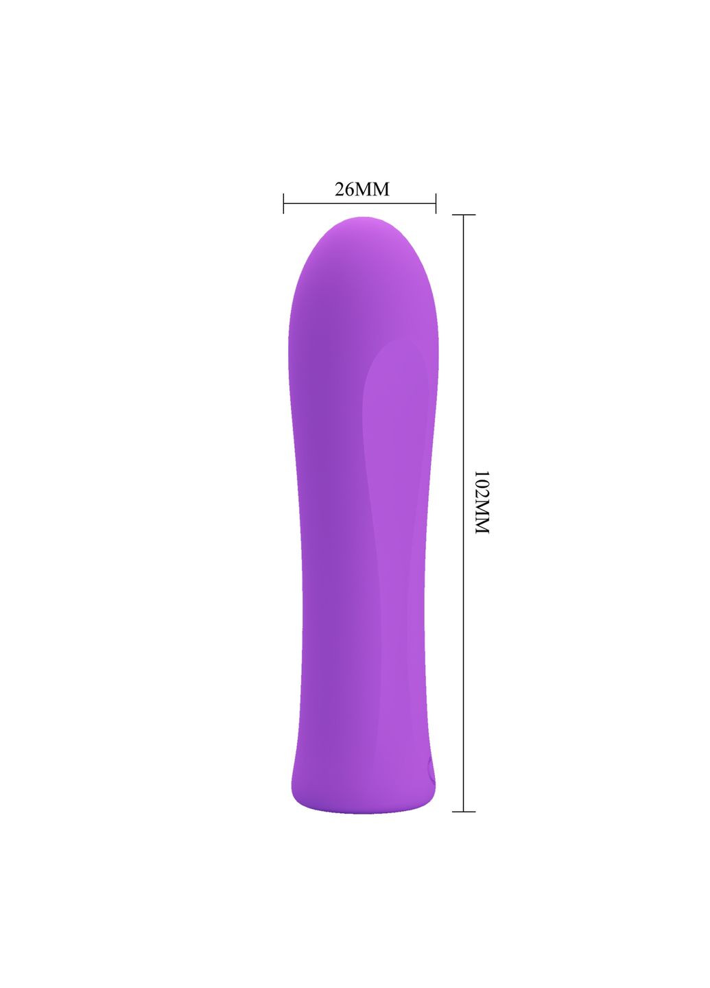 Мини-вибратор Alfreda 12 режимов,, 10.2 х 2.6 см Pretty Love (361670018)