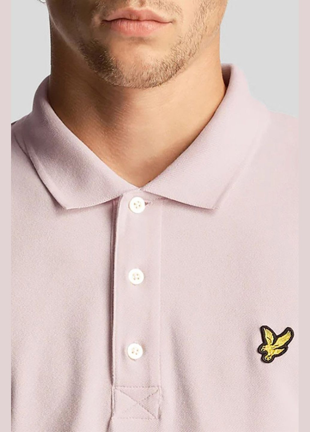 Персиковая персиковая футболка-поло plain polo shirt Lyle & Scott