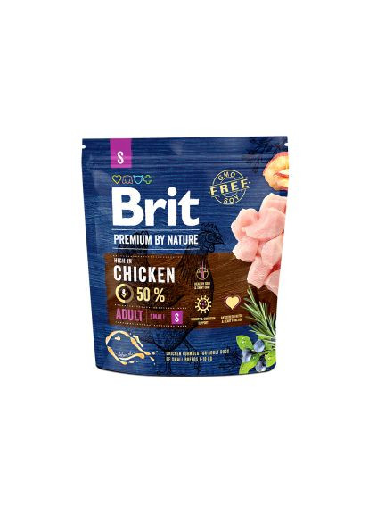 Сухий корм для собак (8595602526284) Brit Premium Dog Adult S 1 кг (370021426)