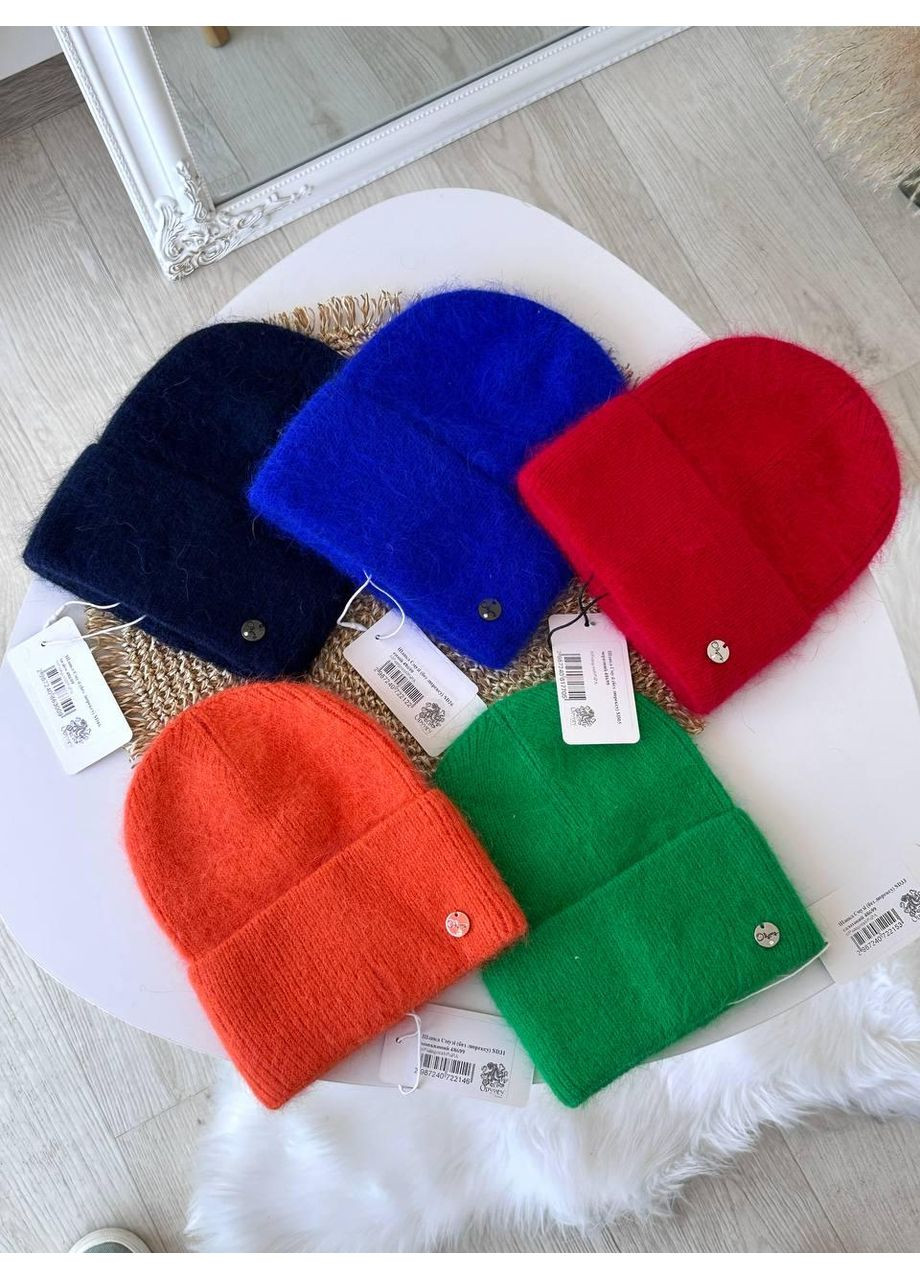Шапочки тепленькі ангорові, мʼякі та дуже приємні на дотик, велика кількість кольорів No Brand (362917492)