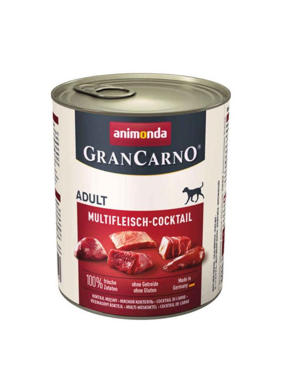 Вологий корм для собак Gran Carno Adult Multi Meat Cocktail 800г, мультим'ясний коктейль Animonda (292259337)