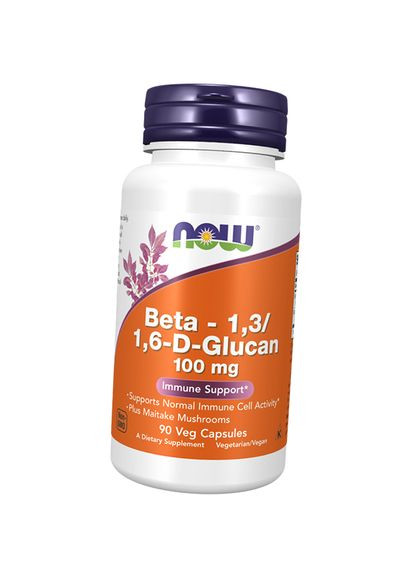 Бета-глюкан, Beta 1,3/1,6-D - Glucan 100, 90вегкапс (72128027) Now Foods (322727040)