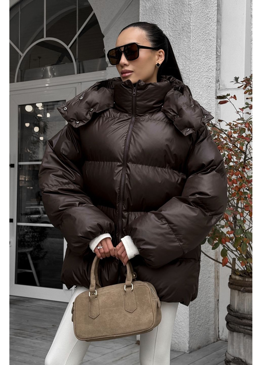 Коричневый зимний Пуховик Byron