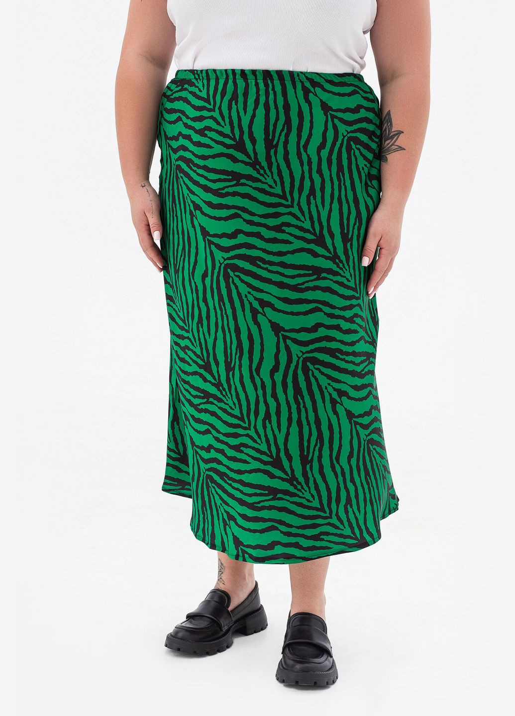 Зеленая зебра юбка aksan Garne