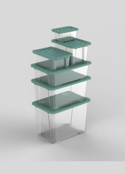 Контейнер для зберігання пластиковий з кришкою EVO SAFE 15 л (10079) Rotho (334009586)