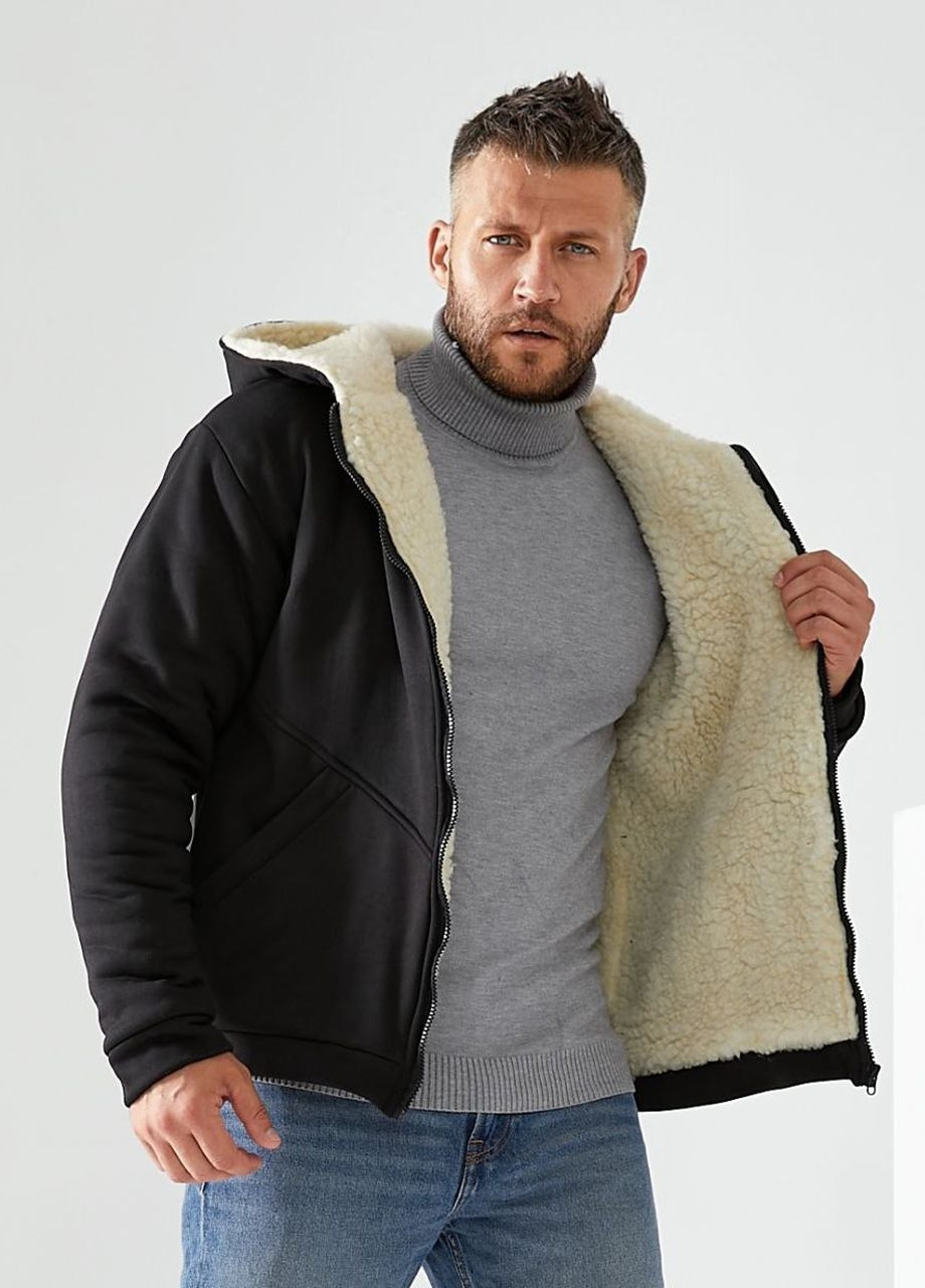 Толстовка мужская на флисе с меховой подкладкой Modena (305776603)