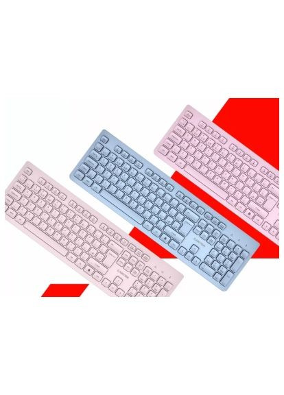 Клавиатура Canyon (CNS-HKBW01BL) VAG HKB-W01 Silent Wireless UA Blue (357491474)