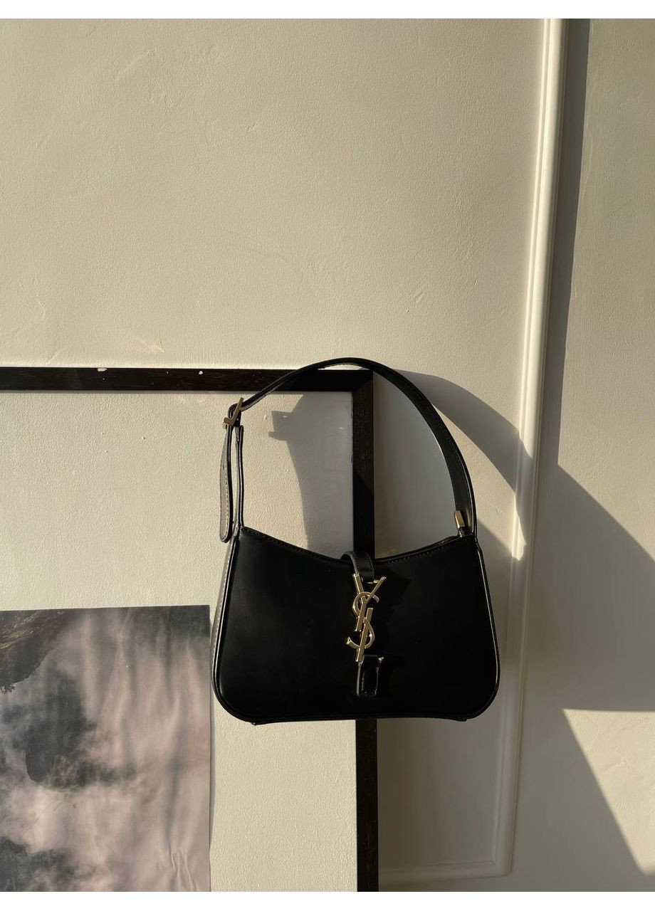Жіноча класична сумка Ів Сен Лоран Yves Saint Laurent Hobo Black чорний багет на плече YSL No Brand (364488334)