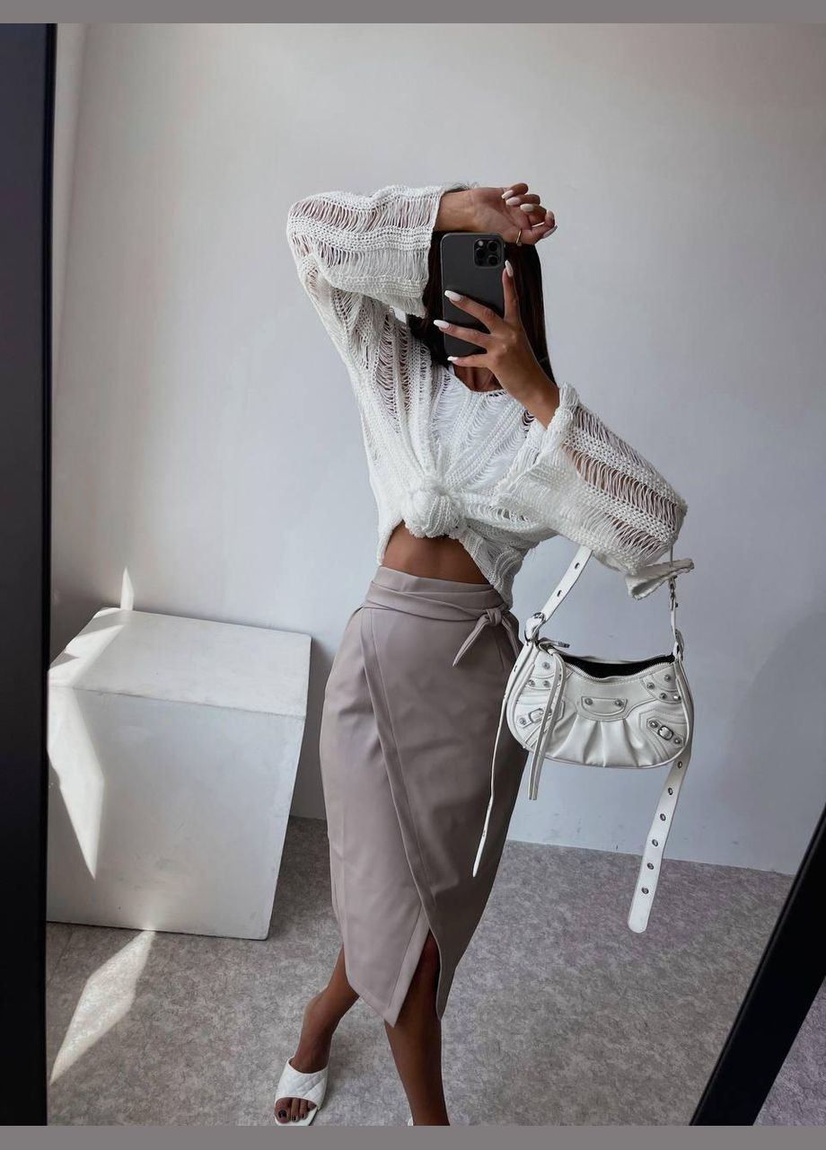 Спідниця жіноча - на запах з екошкіра JUGO Atelier № 027 (303106762)