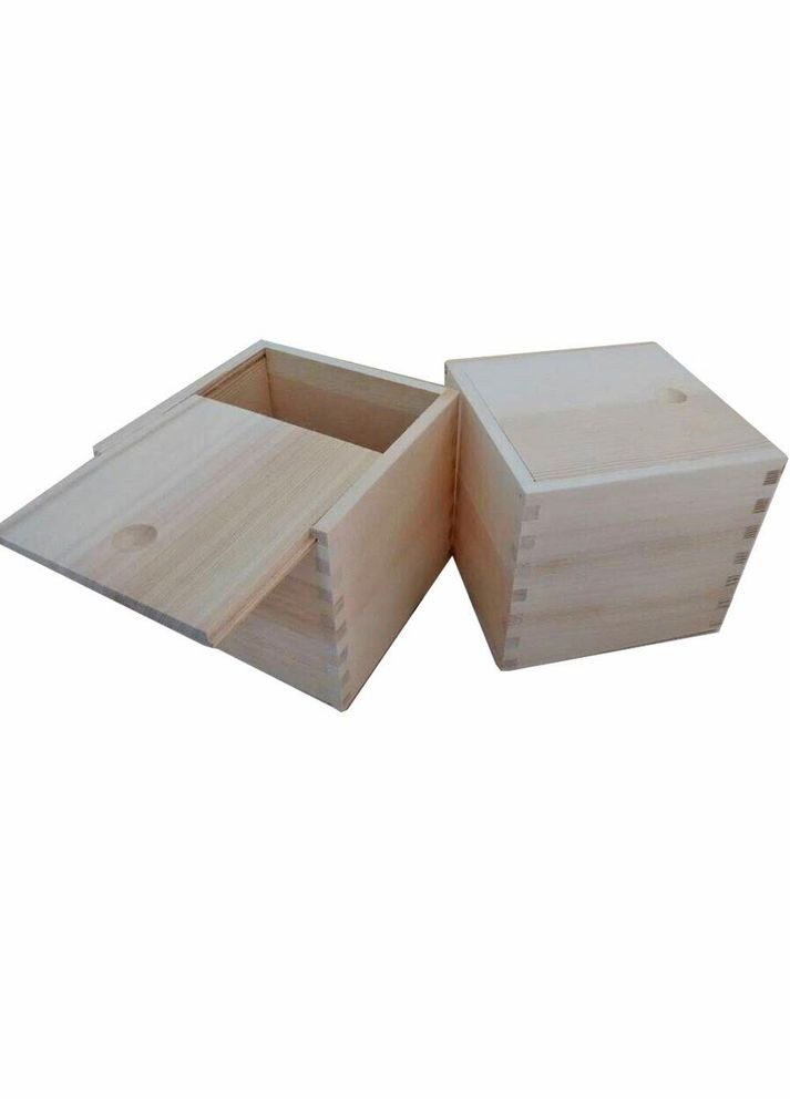 Подарочная коробка из дерева Тренто 130х130х110 бланже (ПДУ-0010101) No Brand (328910809)