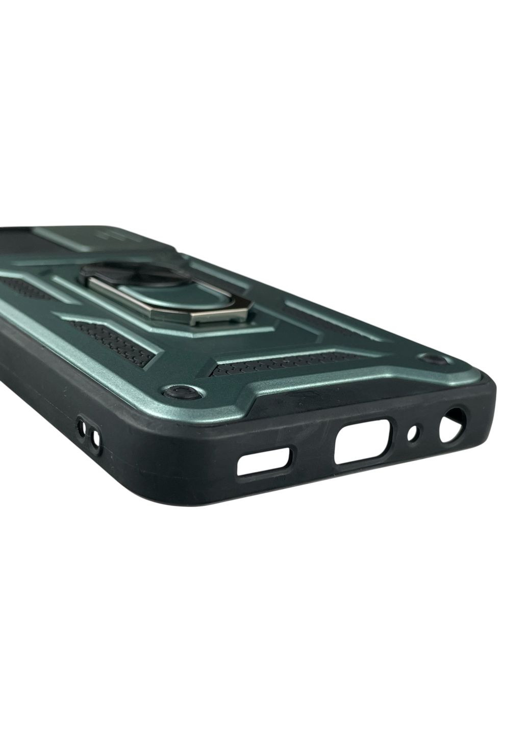 Чехол для Galaxy A03 Core (SM-A032) бронированный с кольцом со шторкой на самсунг а03 кор зелёный rg1 Samsung (366386071)