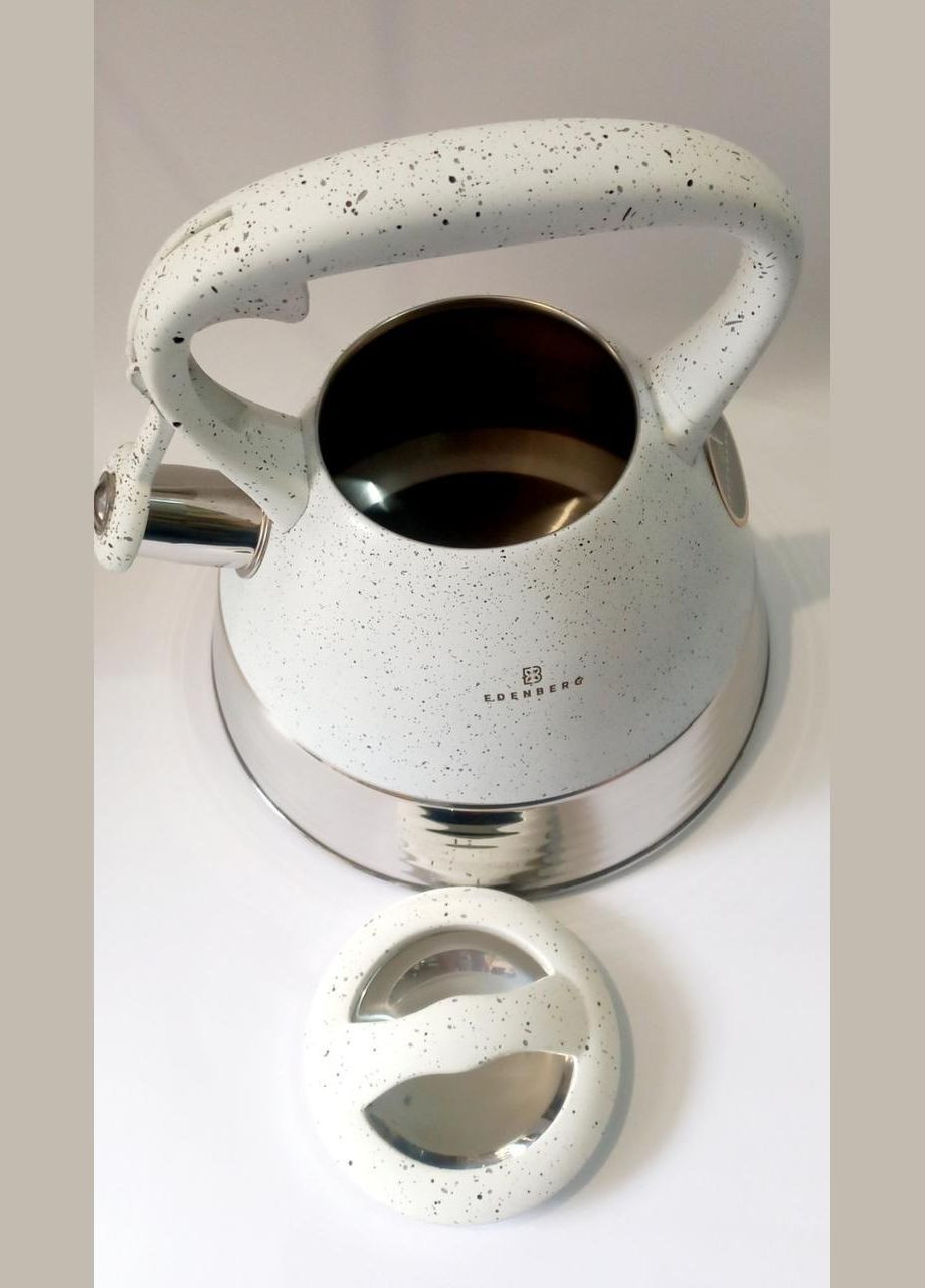 Чайник со свистком EB8827-White 3 л белый Edenberg (300079035)