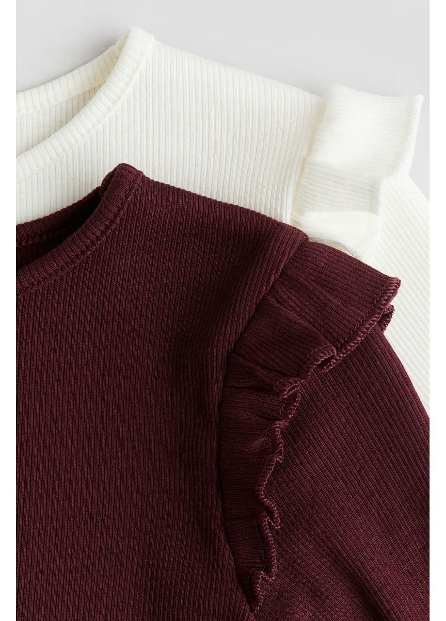 Бордовый демисезонный праздничный, повседневный, деловой, кэжуал лонгслив H&M однотонный