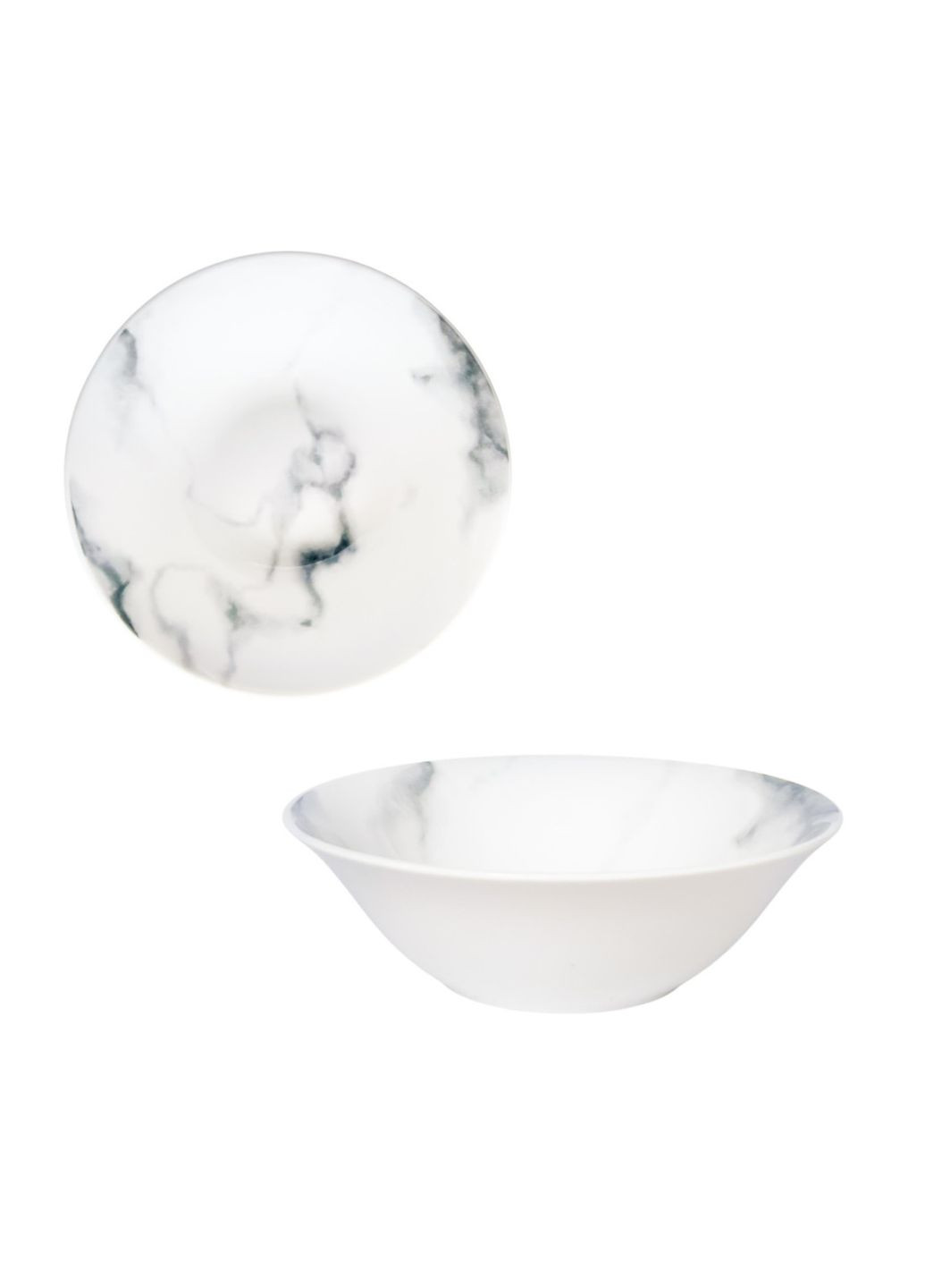 Салатник Білий мармур 050-44-03 16 см білий SNT (349225671)