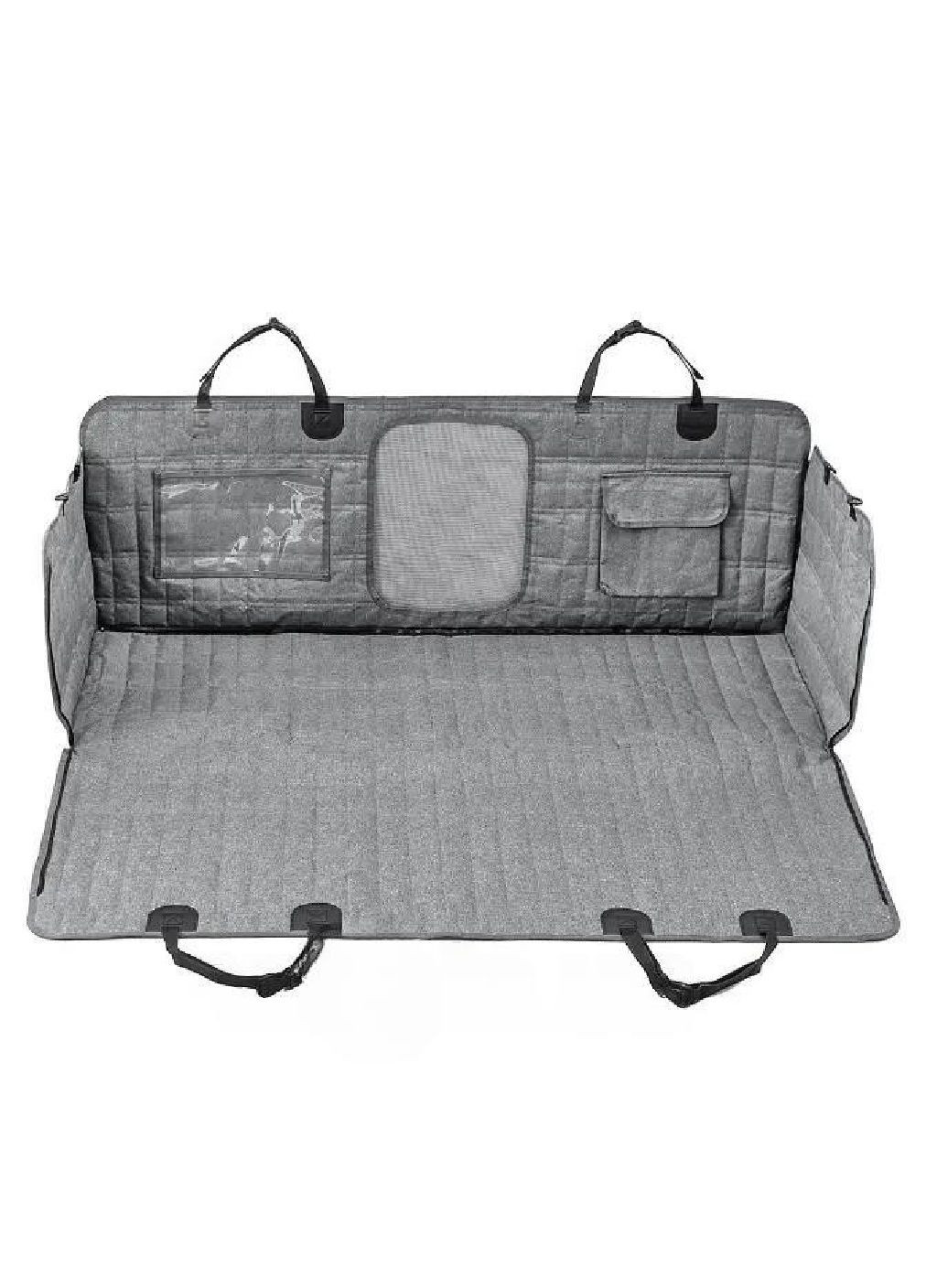 Автогамак накидка переноска органайзер разборной для собак животных на заднее сидение автомобиля машины (477065-Prob) Серый Unbranded (294182747)