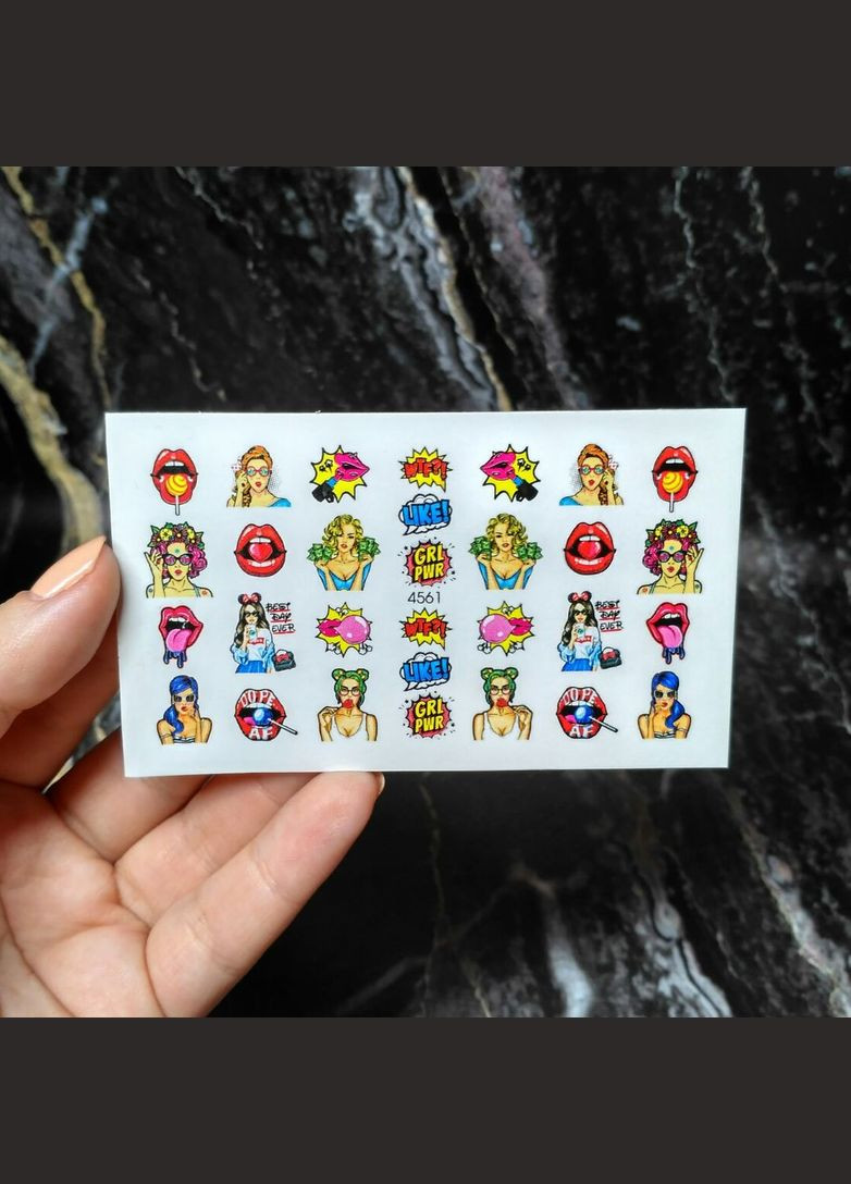 Слайдер для дизайна ногтей наклейки Микс No Brand (330644147)