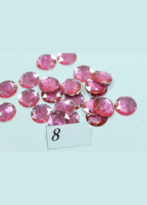 Камені пришивні Коло маленьке 14мм/30шт Світло-рожевий FROM FACTORY IFX (339105018)