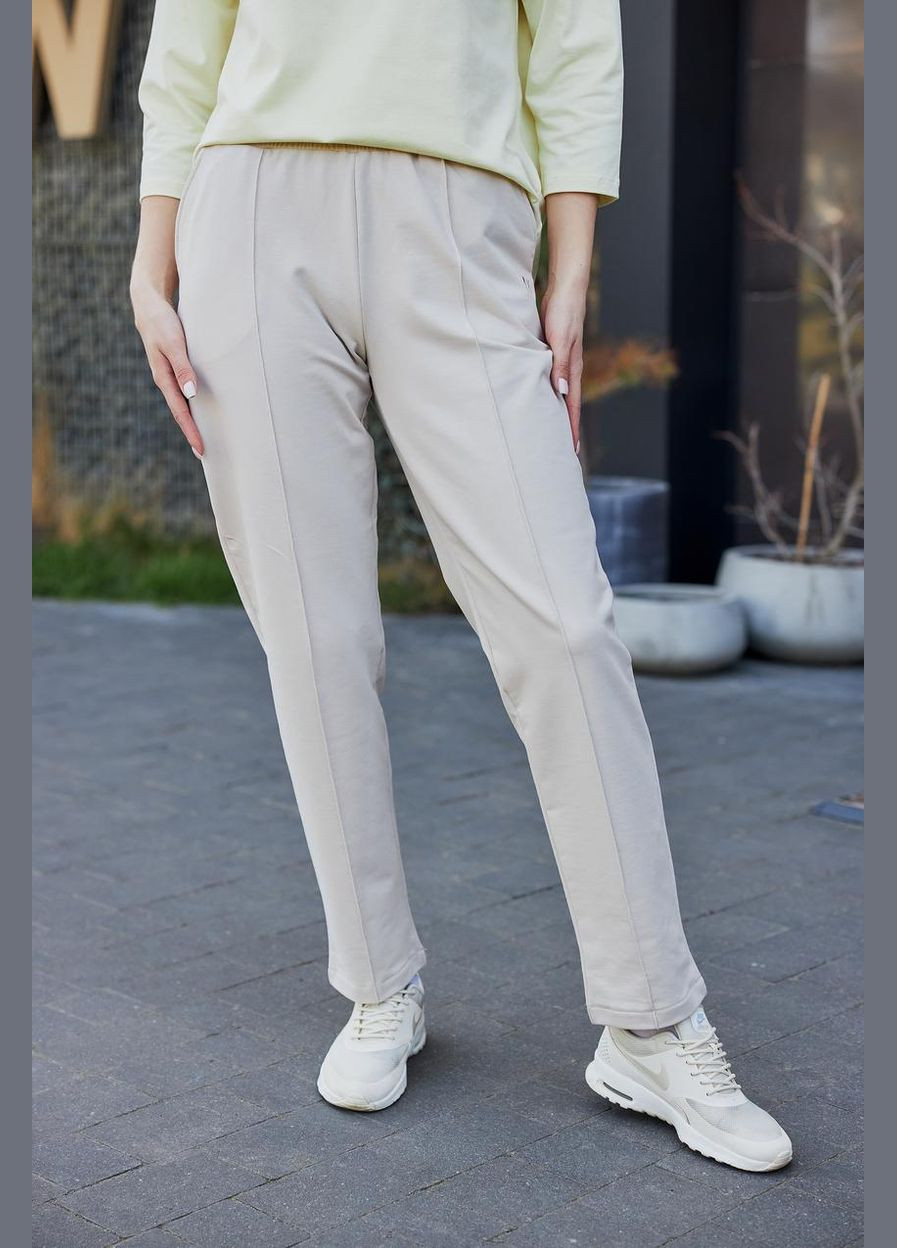 Брюки женские двухнитка бежевые (М166.2) UMON (329440266)