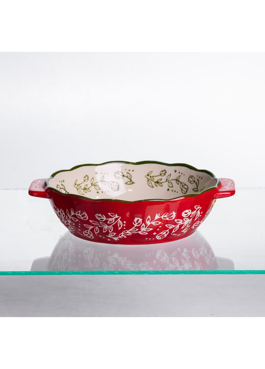 Форма для запекания Vintage Ø17 (см) круглая форма для выпекания в духовке с ручками Красная HM04-05 Yiwu (369446626)