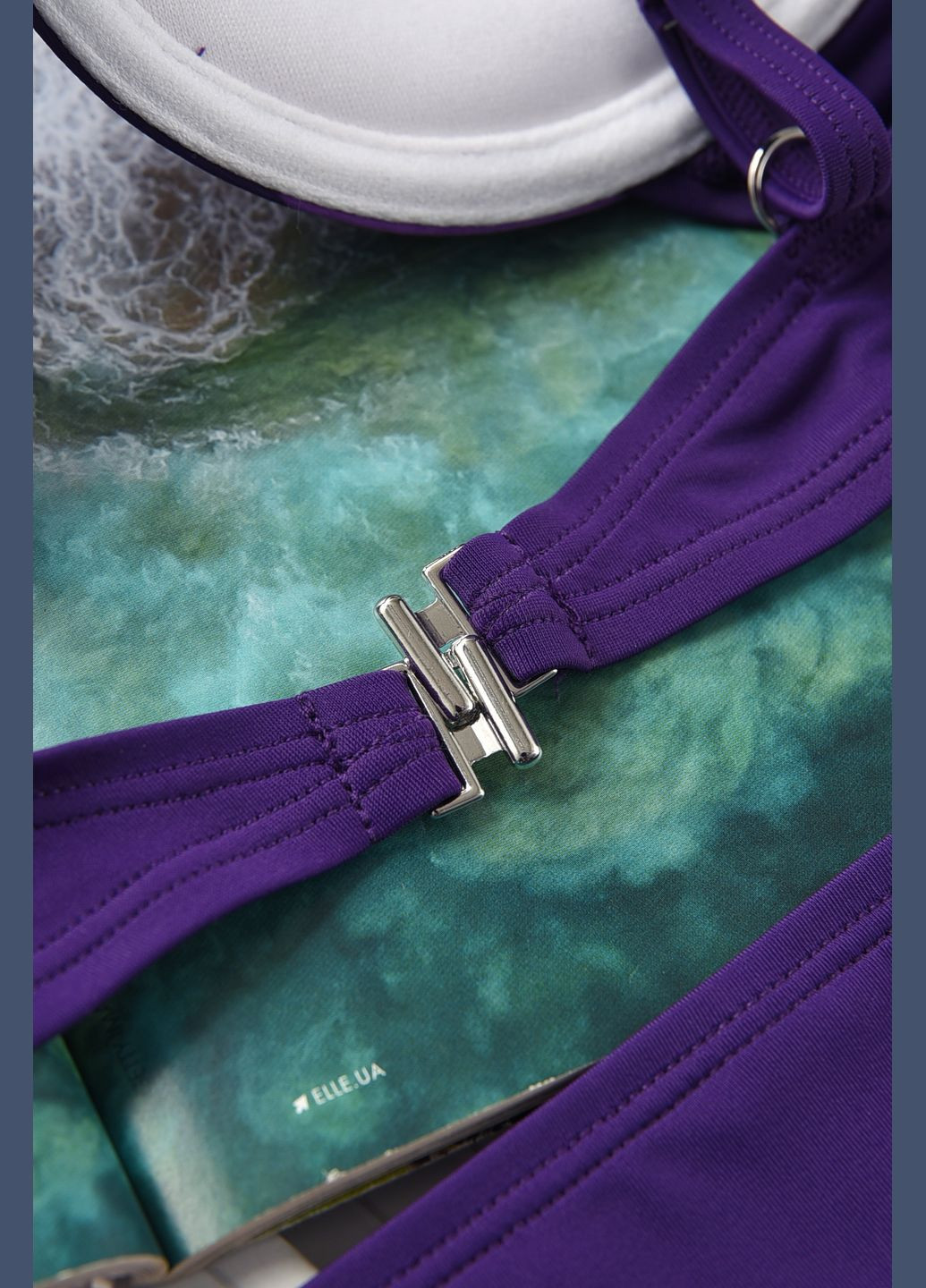 Фіолетовий літній купальник жіночий фіолетового кольору чашка b бікіні Let's Shop