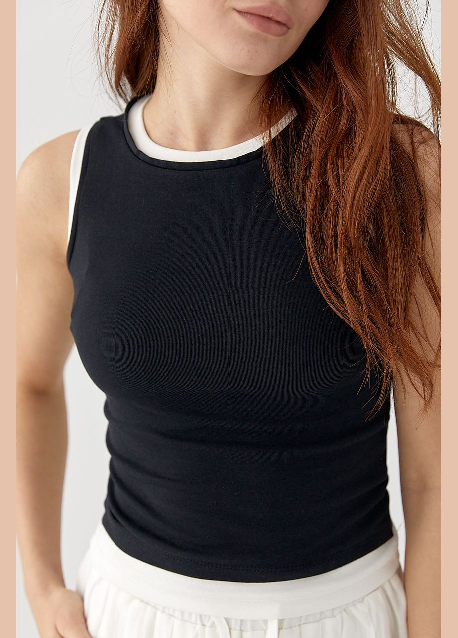 Трикотажная двойная майка Lurex — 336678777