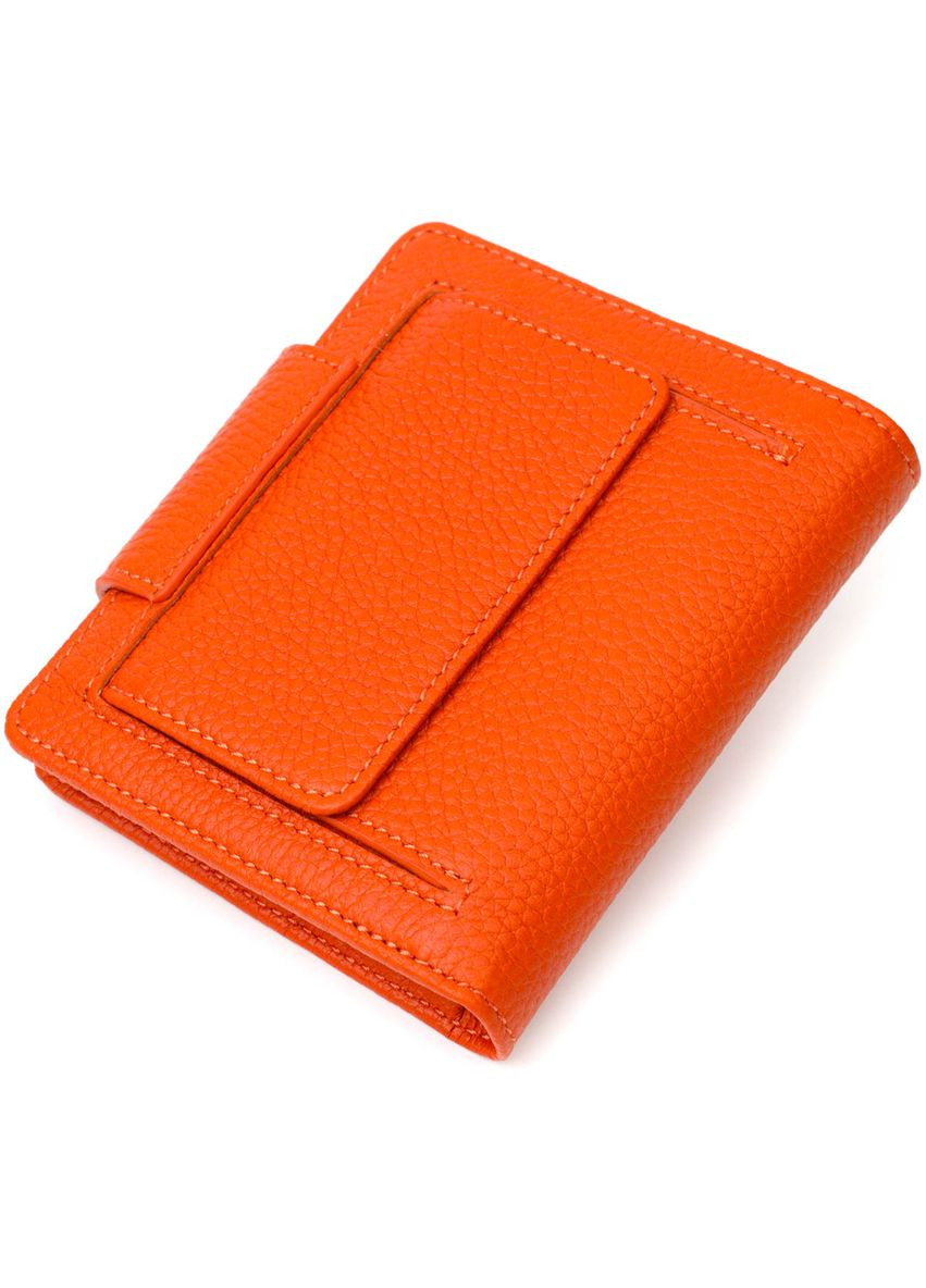 Жіночий гаманець з натуральної шкіри з монетницею 22064 Помаранчевий Tony Bellucci (306881294)