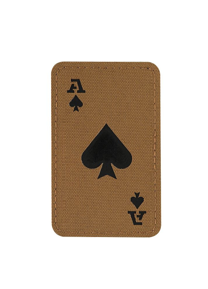 Нашивка Ace of Spades Laser Cut Coyote/Black M-TAC (315048040)