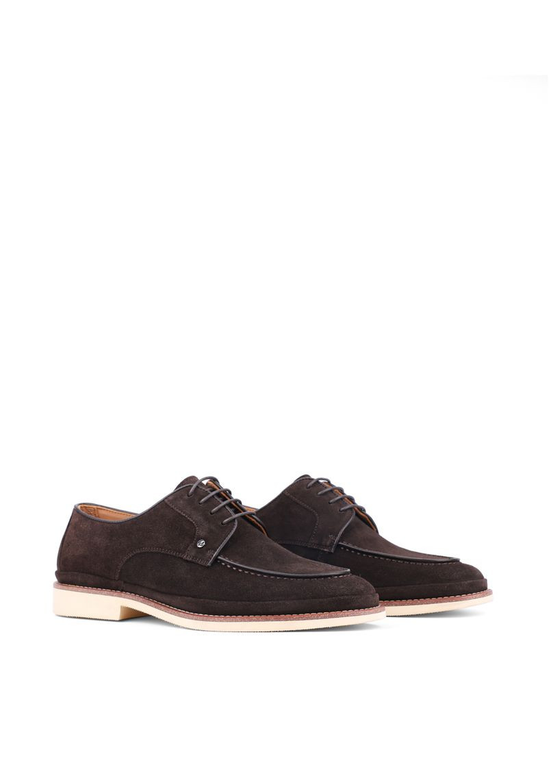 Коричневые мужские туфли d646-10b-662 коричневый замша Miguel Miratez