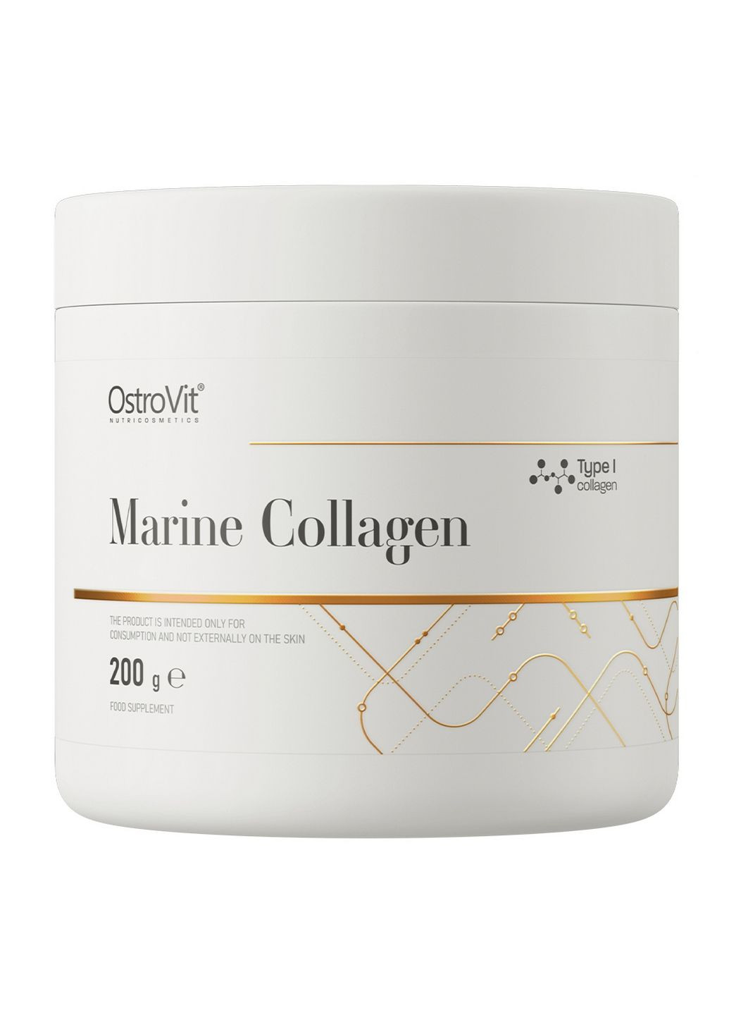 Препарат для суставов и связок Marine Collagen, 200 грамм Груша Ostrovit (293340509)