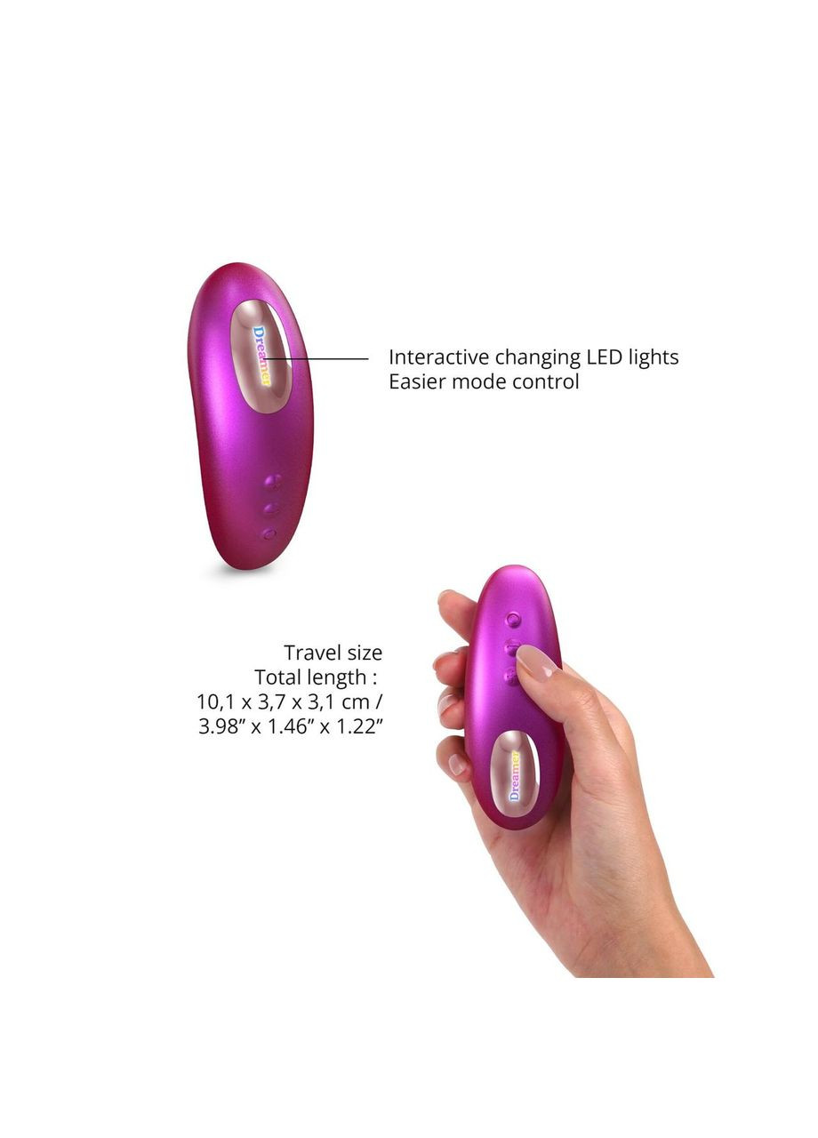 Вакуумний кліторальний стимулятор Love To Love DREAMER – IRIDESCENT BERRY, пестощі язичком, пульт No Brand (305768466)