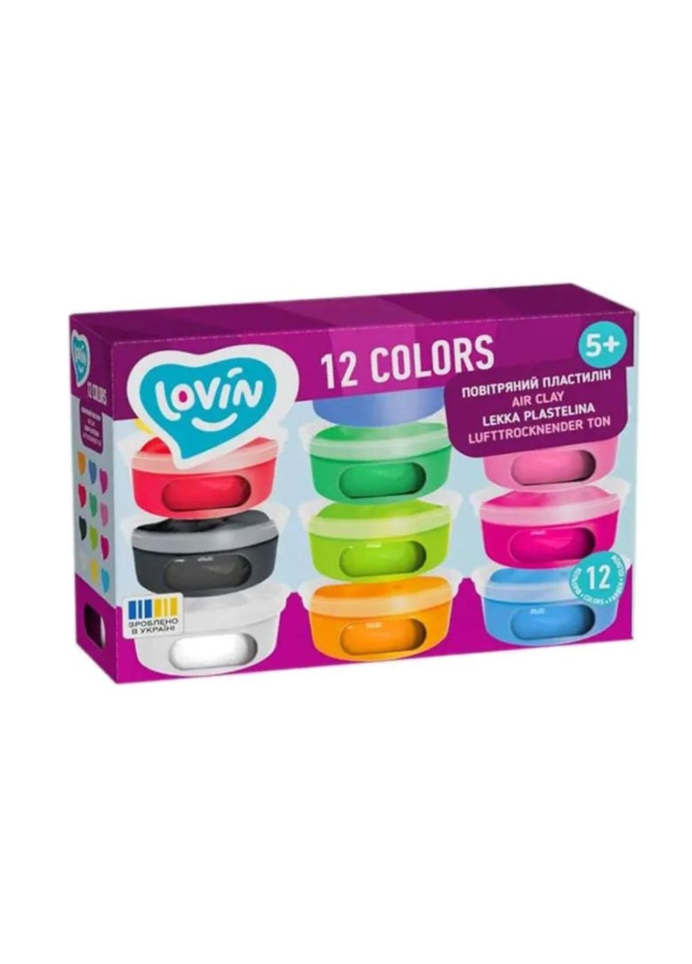 12 цветов TM Набор с легким пластилином Lovin (340907912)