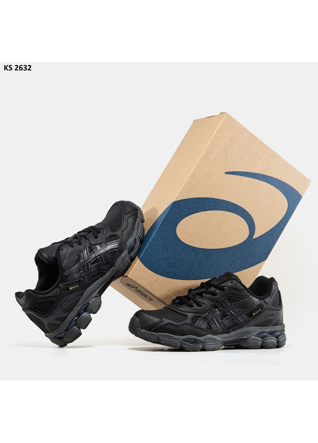 КРОССОВКИ ЖЕНСКИЕ ASICS GEL-NYC GORE-TEX BLACK АСИКС ГЕЛЬ НЮК No Brand чёрные демисезоны (367175994)