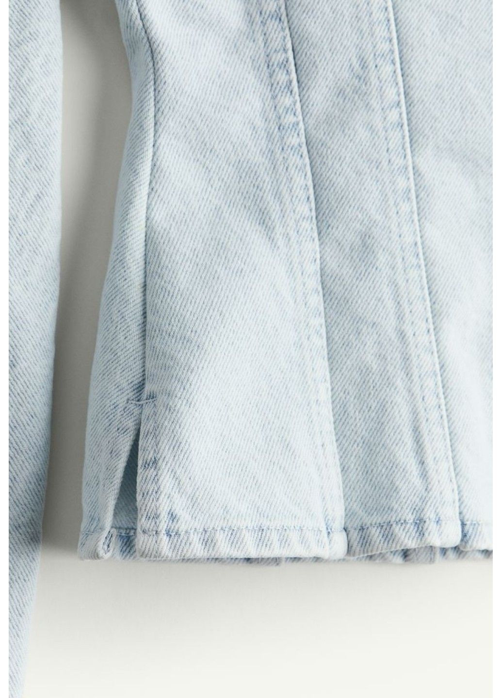 Жіноча джинсова сорочка Н&М (56837) XS Блакитна H&M (288838915)