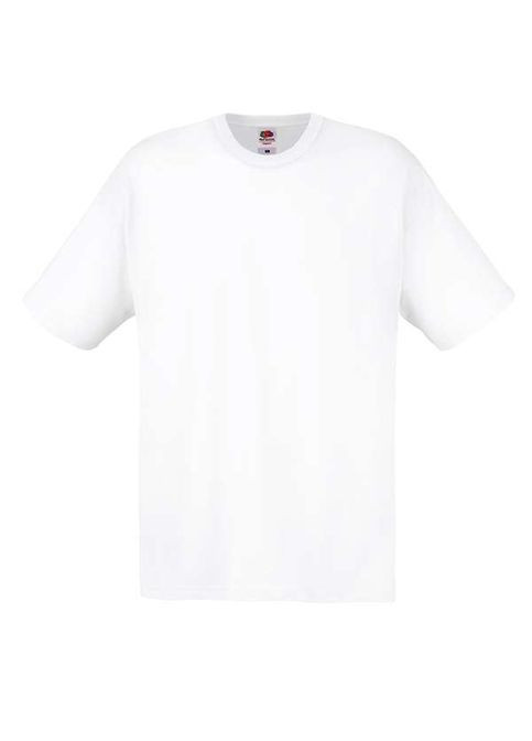 Белая футболка мужская original t белый (0610820303xl) с коротким рукавом Fruit of the Loom
