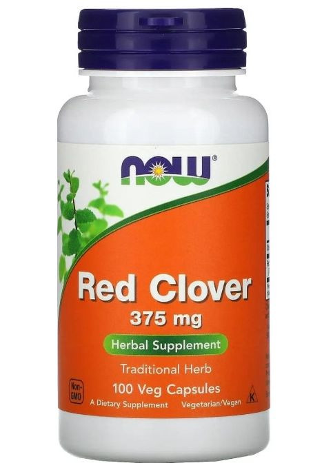 Червона конюшина Red Clover 375 мг 100 вег капс Now Foods (357343098)
