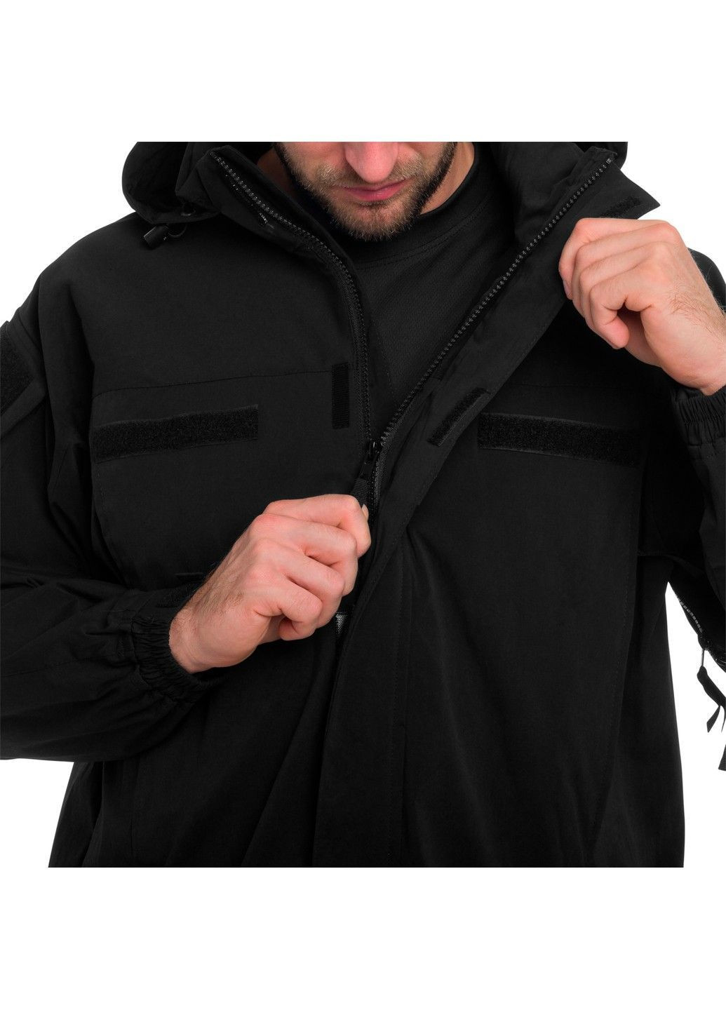 Чорна демісезонна куртка us softshell level 5 - black MFH
