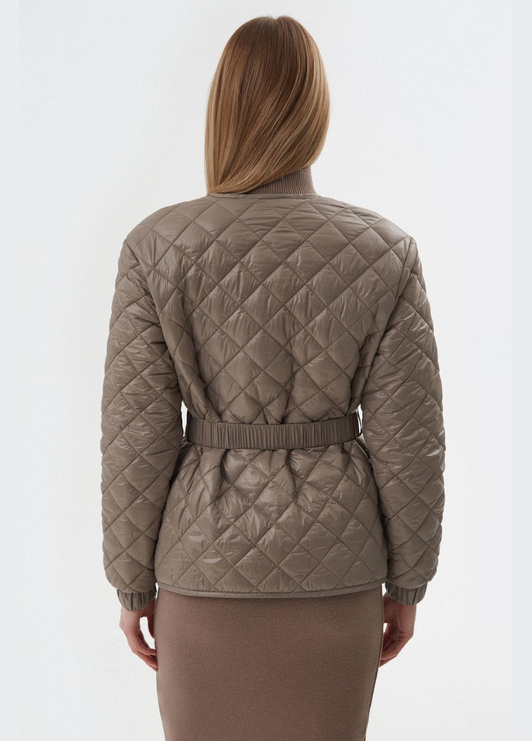 Коричнева демісезонна куртка, колір коричневий Estro