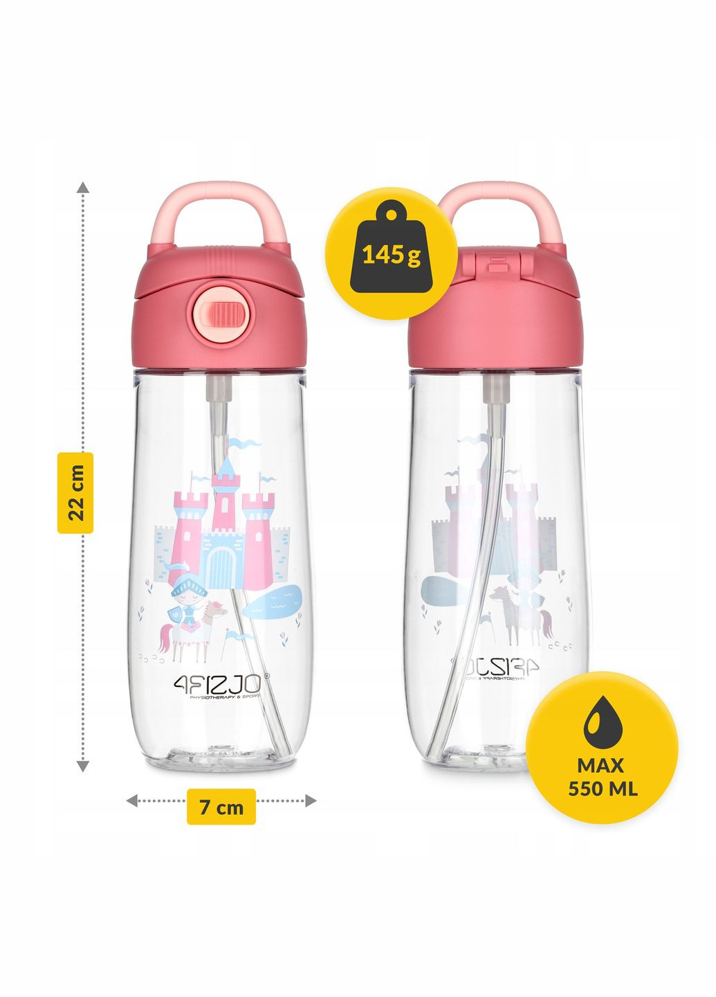 Бутылка для воды детская 550 мл Mix () 4FIZJO P-5905973403726 (342758224)