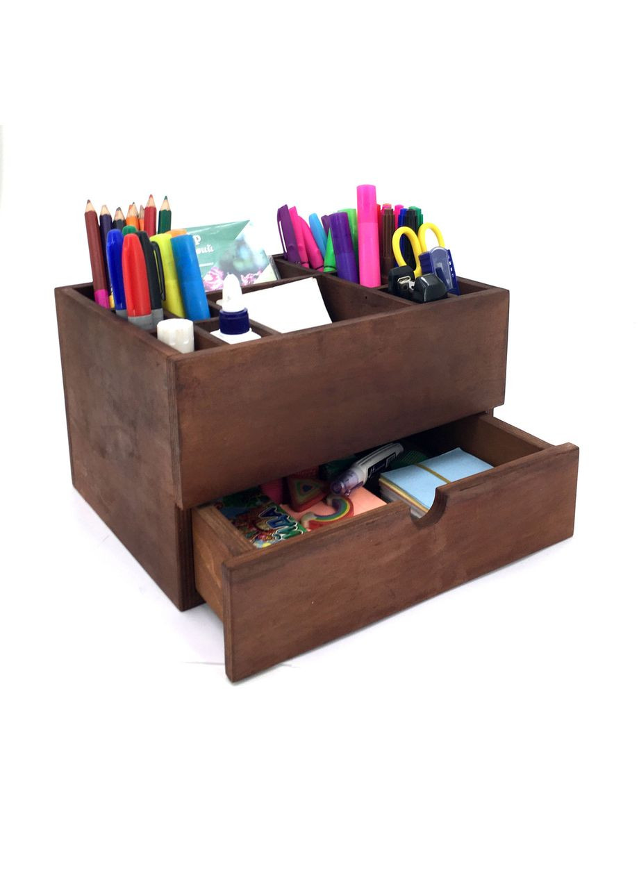 Органайзер настільний з дерева Мірабел капучино (КНЦ-008309) No Brand (328225829)