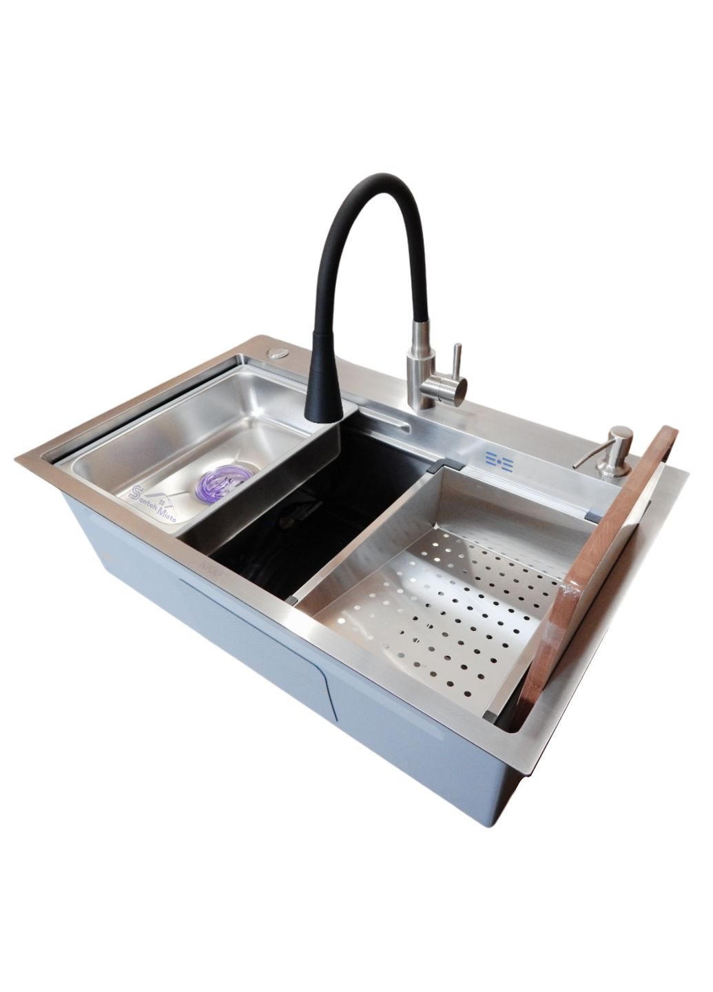 Комплект кухонної мийки HM 7546 Satin Kraft (349512527)