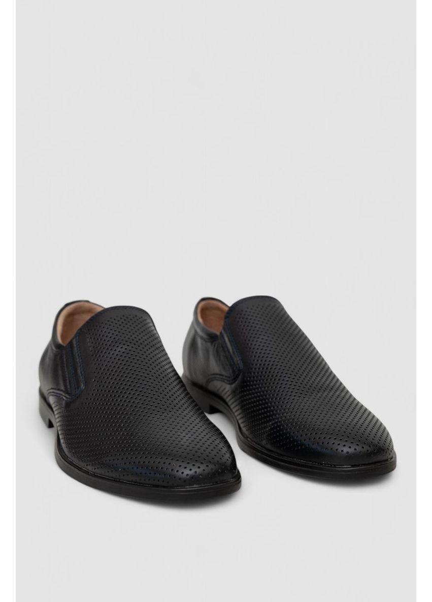 Темно-синие туфли мужские с перфорацией Sport Line