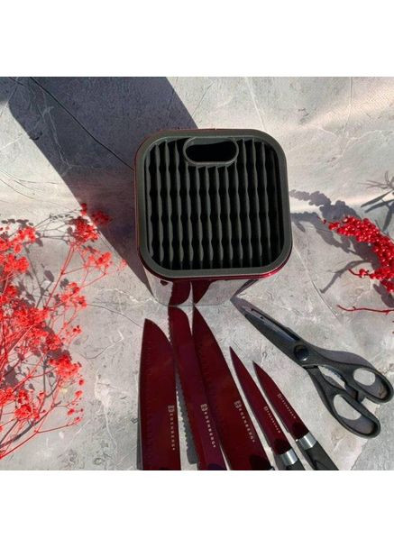 Набор ножей EB-11027-Red 7 предметов красный Edenberg (366082624)