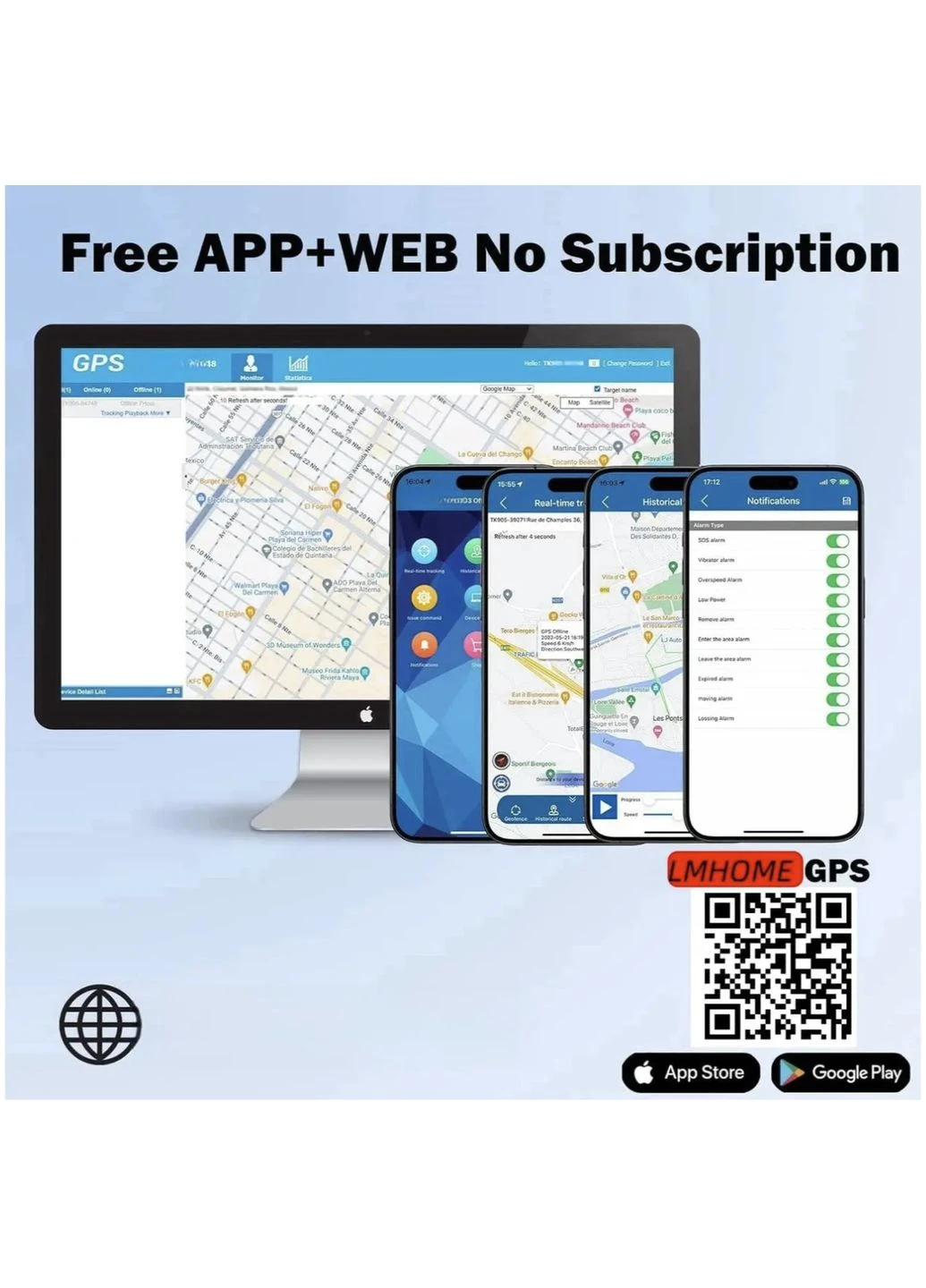 GPS-трекер LMHE 4G міні GPS Tracker Надійне відстеження LM0028, особисте використання, автотрекер Web (351371802)