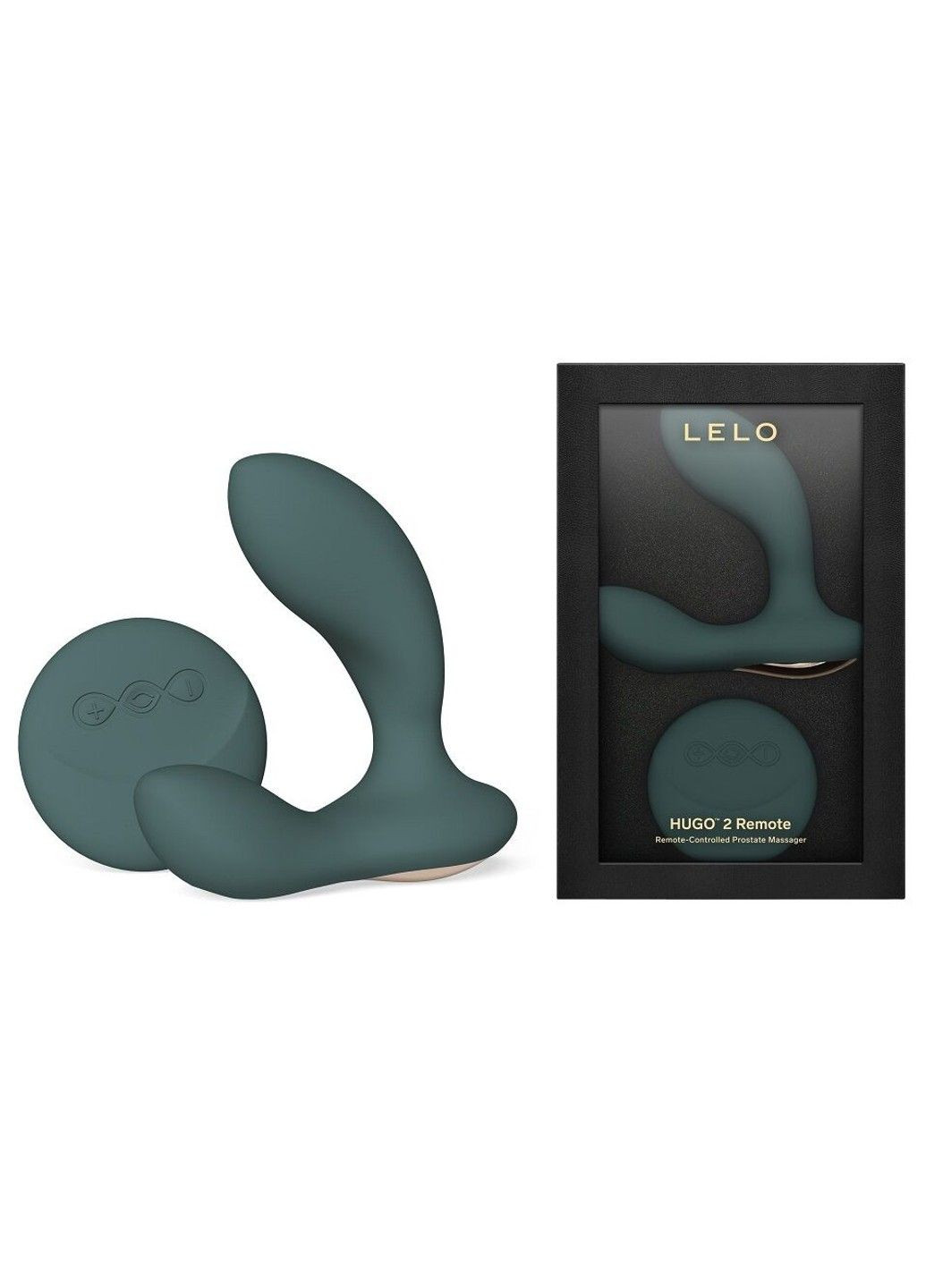 Массажер простаты Hugo 2 Remote Green Lelo (317256386)