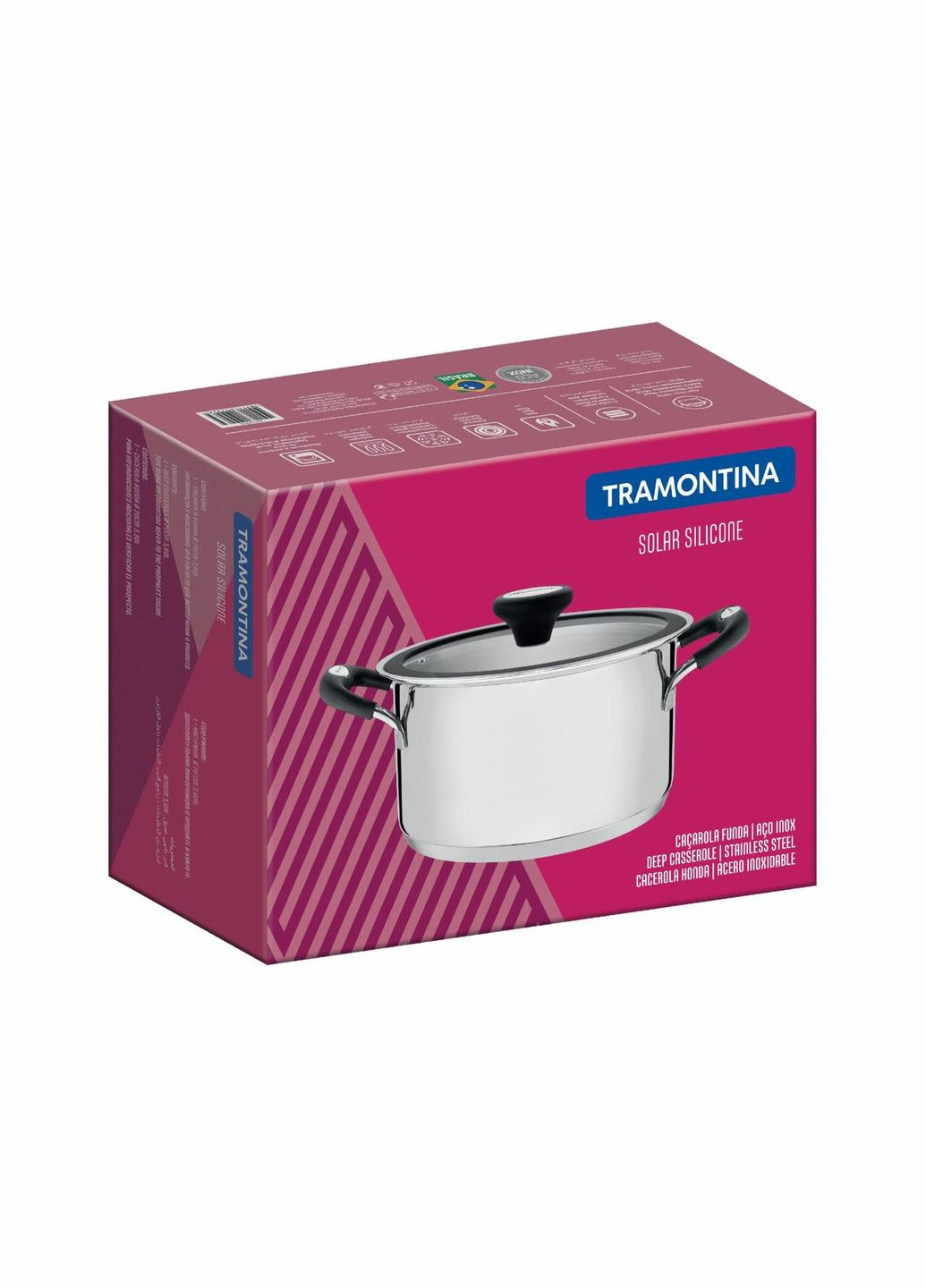 Каструля з кришкою 1,8л (д-16см) (62124/163 Solar silicone) Tramontina (322196644)