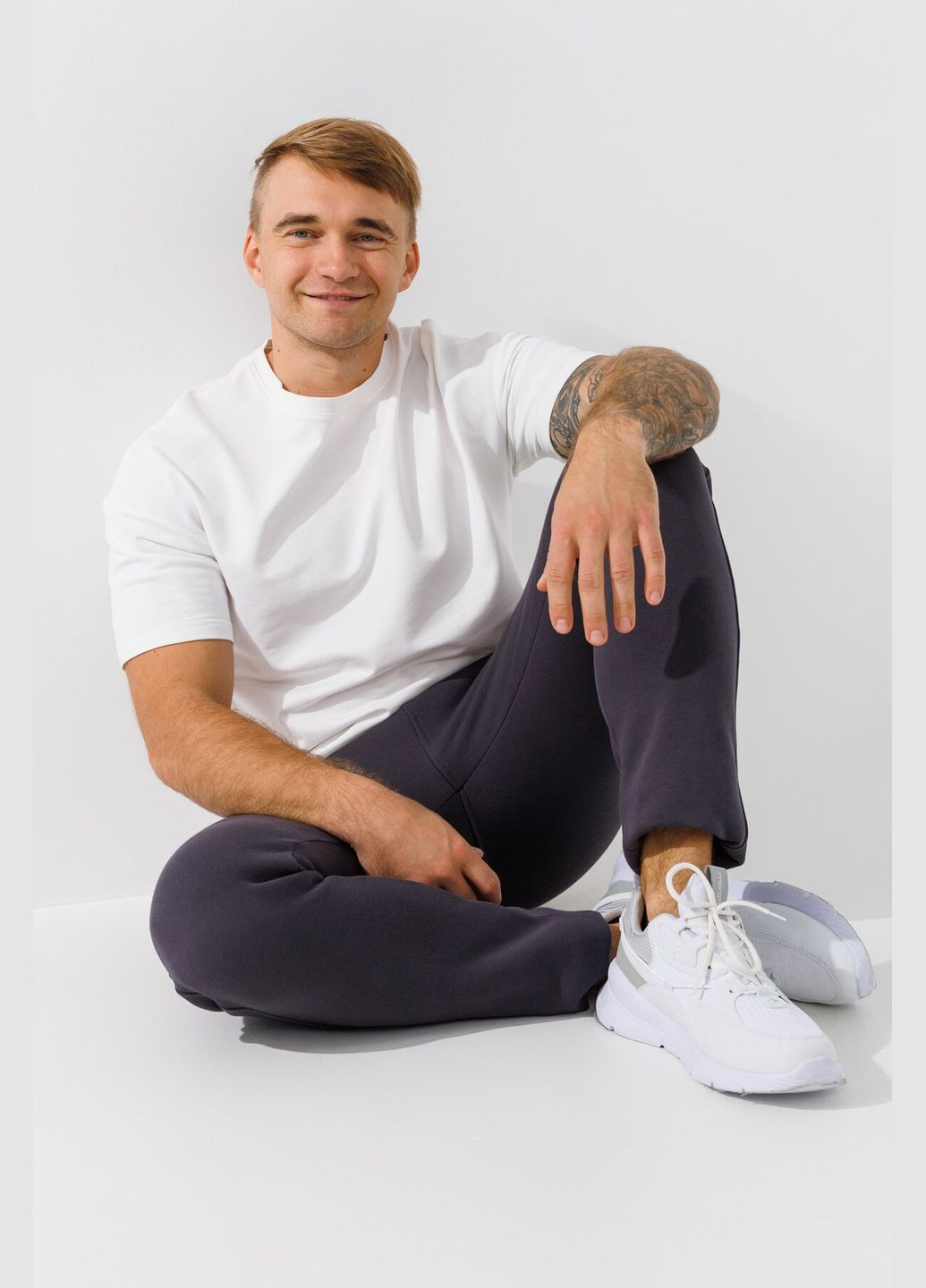 Темно-серые спортивные зимние брюки CLUB JU