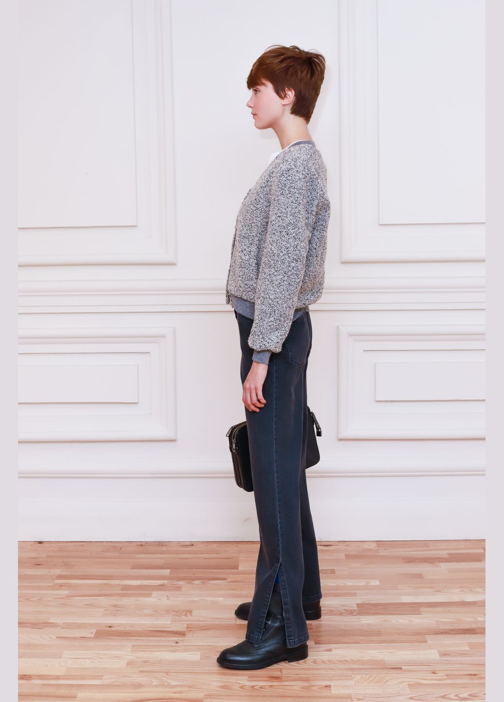 Серый зимний кардиган Dolcedonna